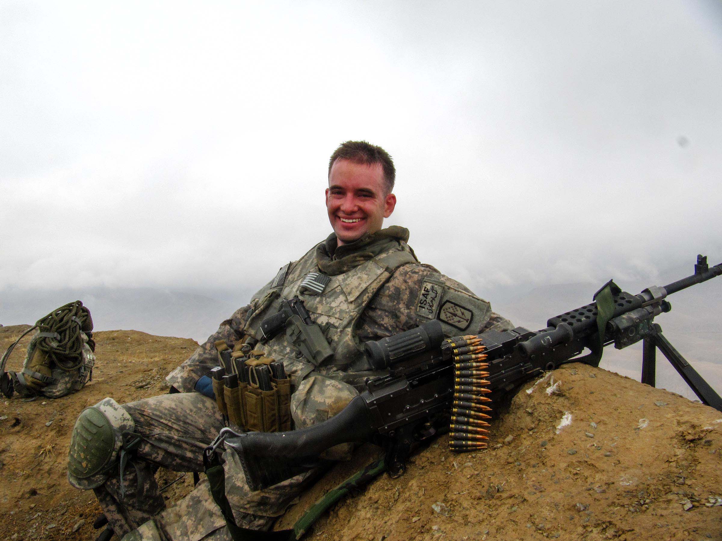 Adam Nilson over in Afghan
