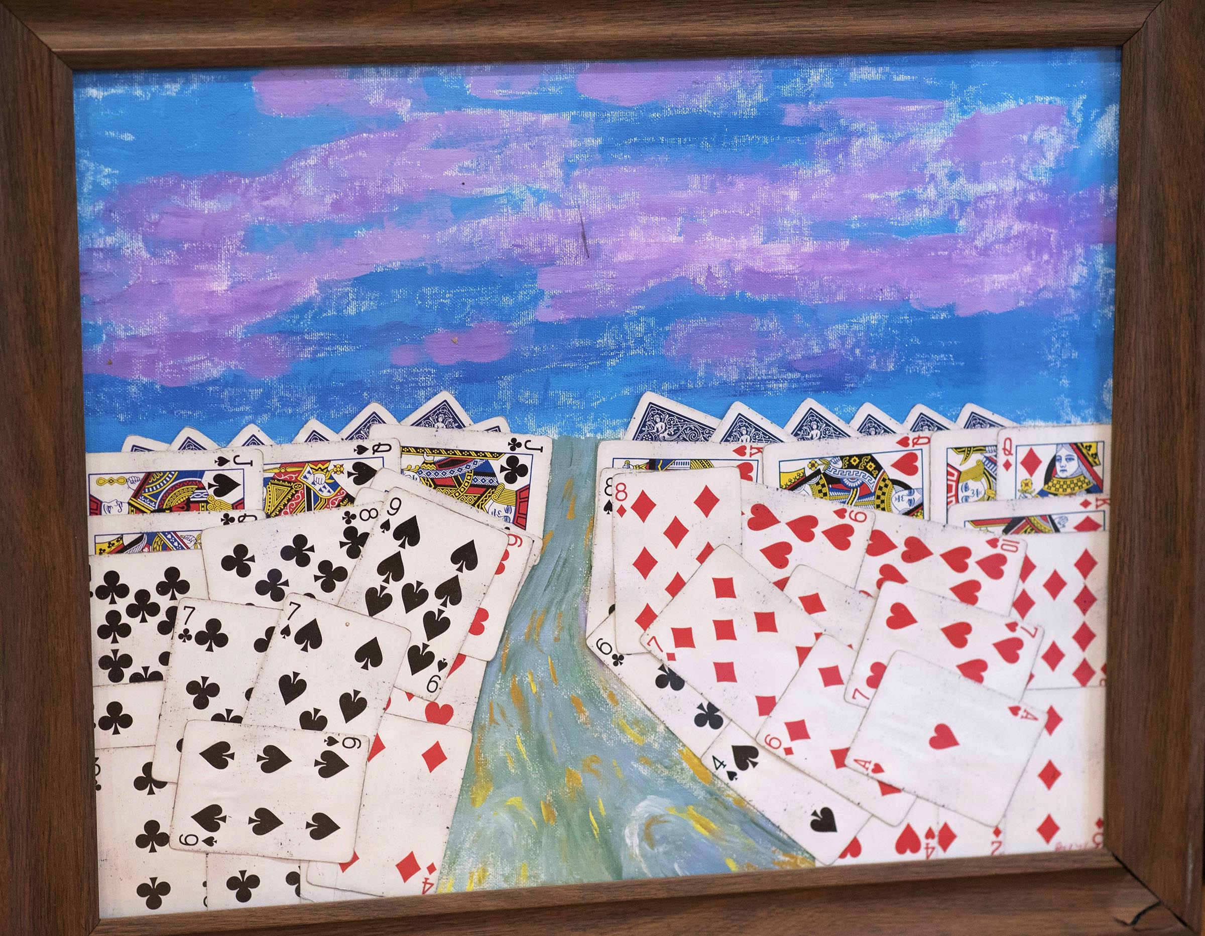 One of Pete's pieces of art, Go Fish is on display at The Gathering Place.